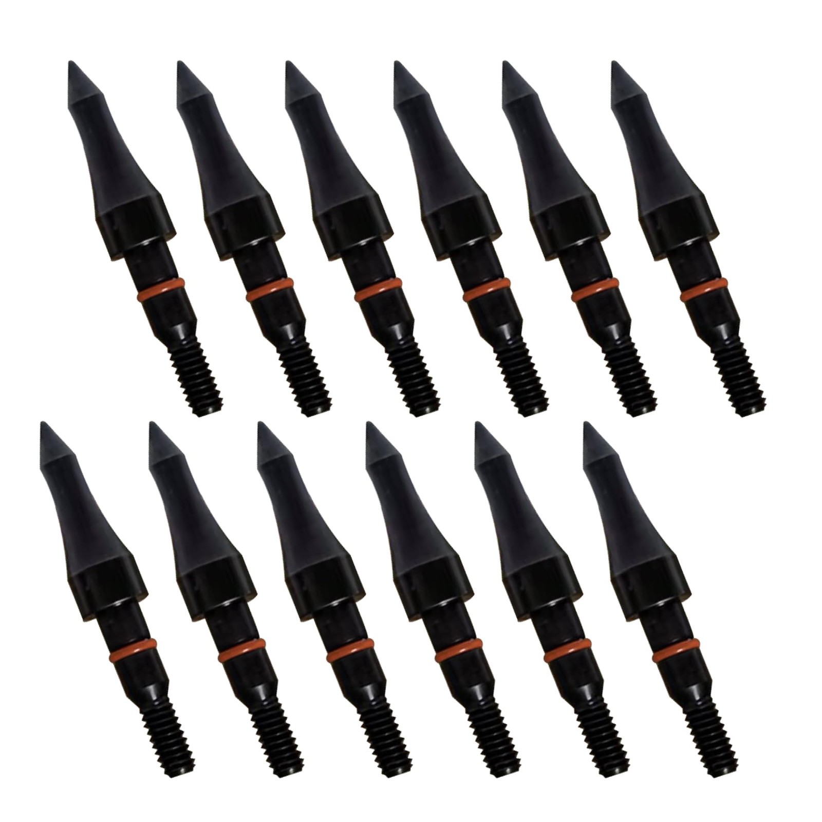 12pcs Archery Arrow Tips 100/125/150/200 Grain Field 100 grain field tips
