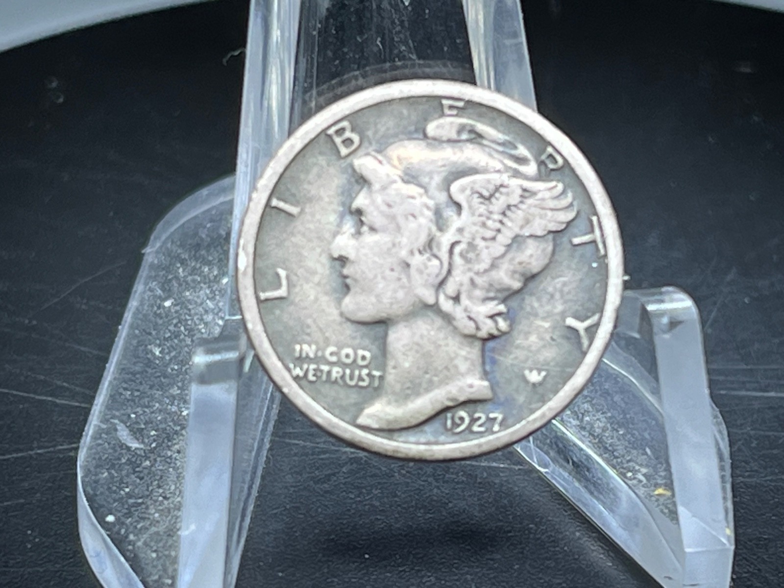 1927 Silver Mercury Dime - 90% SILVER   ACTUAL COIN  # CB134
