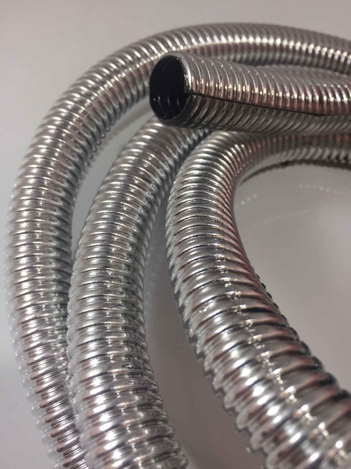 Wire Loom 3/8" Diameter 72" Long Universal (Chrome)