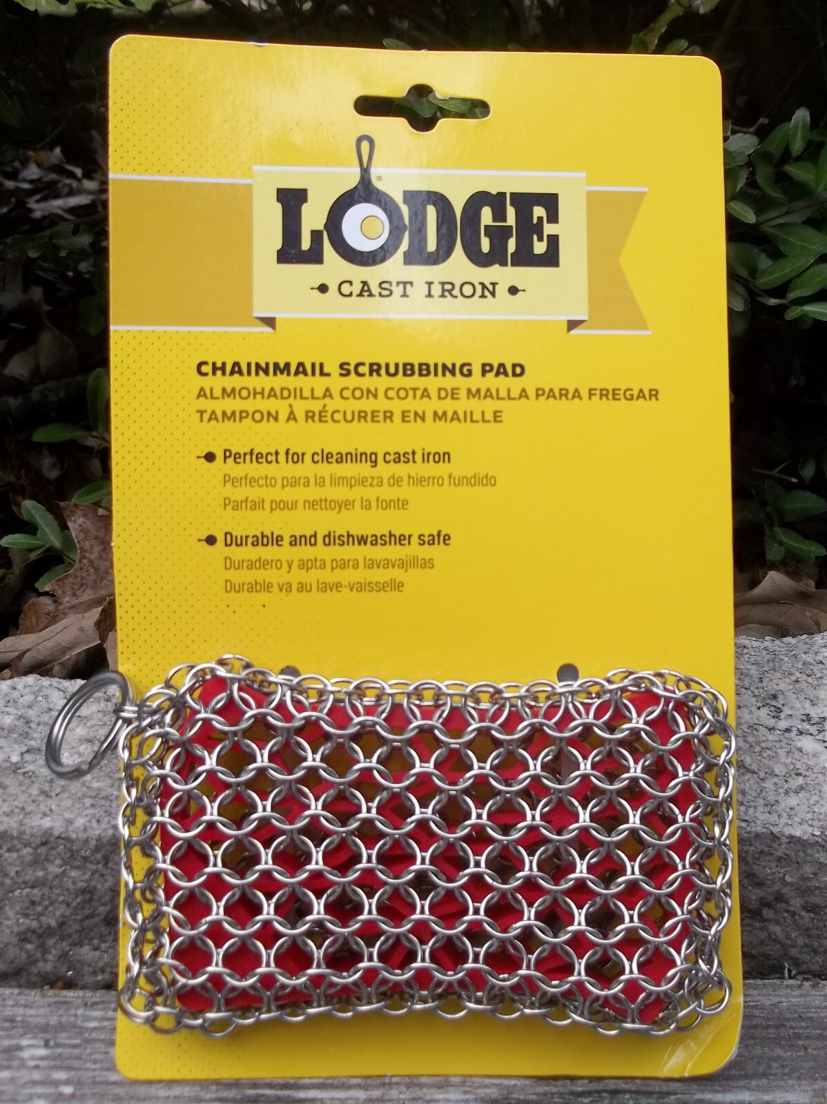 LODGE Cast Iron ChainMail Scrubbing Pad / ACM1OR41 / for cleaning cast iron pans