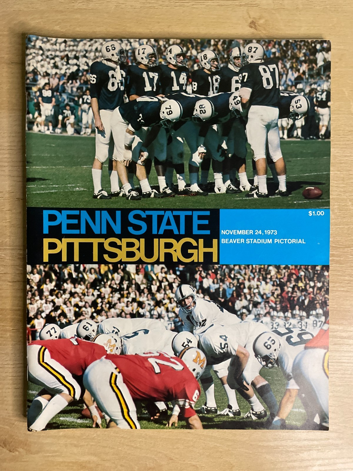 Beaver Stadium Pictorial November 24, 1973 Penn State Vs. Pittsburgh B2386