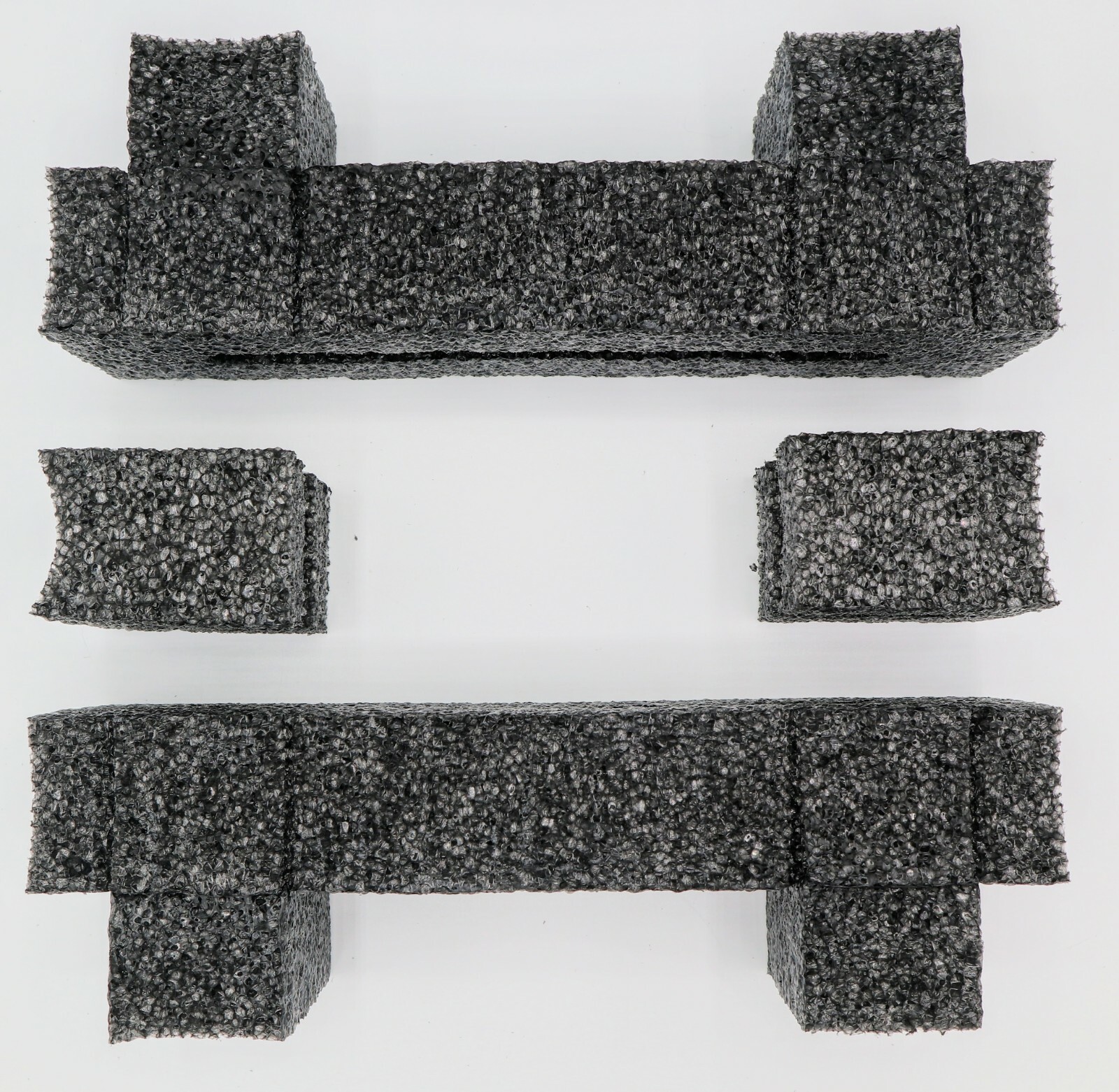 Computer Laptop Foam Inserts Only (No box) Fits 0.75 to 1 in thick, 8.75 in wide