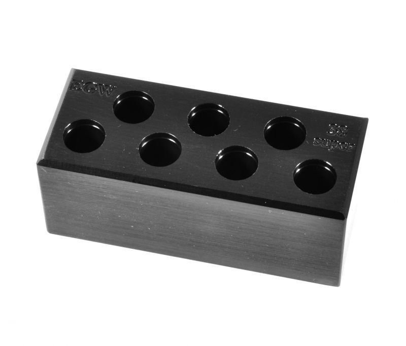 EEGW Ammo Chamber Checker 38 Super 7-Hole Case Black Aluminum - 70120