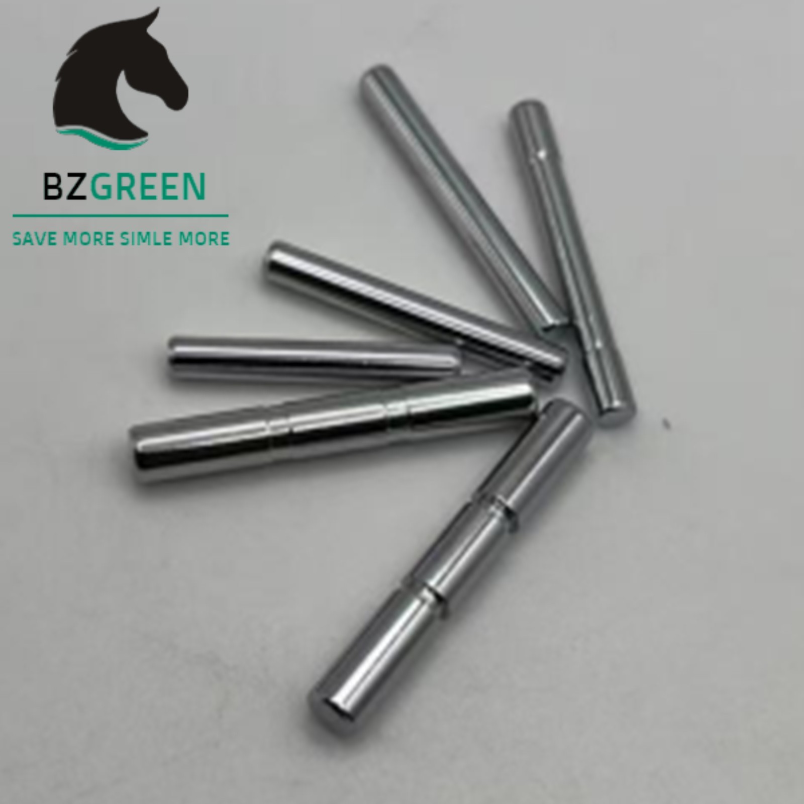 6-Pack Trigger/Locking Block/Rear Frame Pins for Glock Gen3 3-Pin Frames Silver