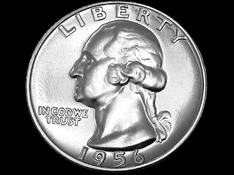 1956 Washington Quarter --- Gem CAMEO Proof