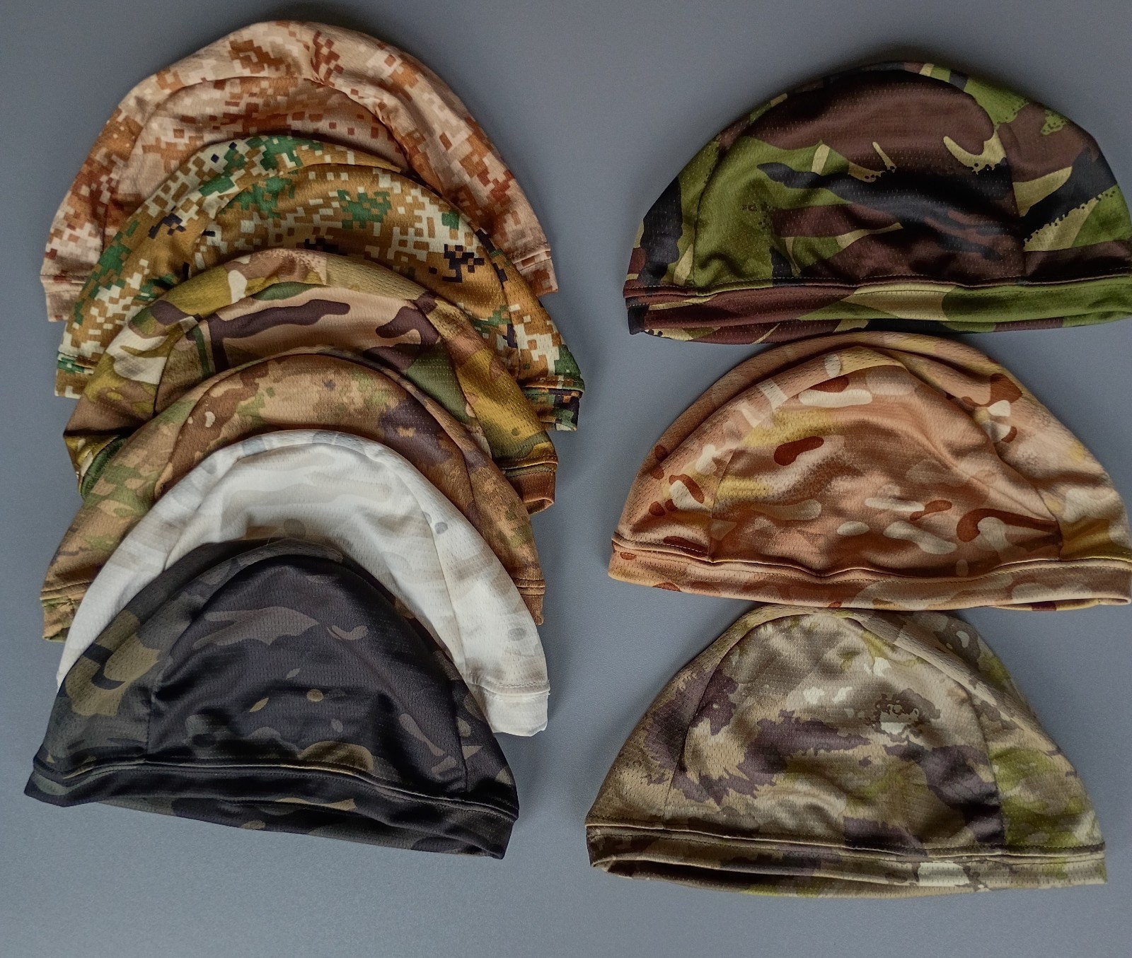 Jeere Cooling Skull Caps Camo CamouflageBreathable Cycling Running Hat 9 pcs lot