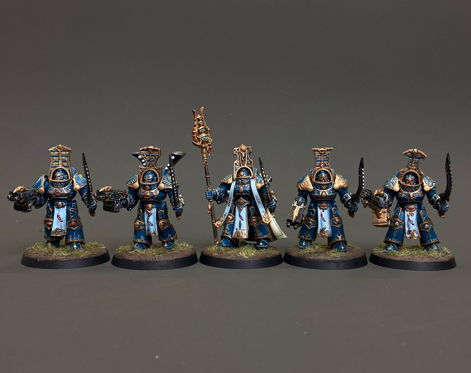 Scarab Occult Terminators Commission Warhammer40k ProPainted Thousand Sons Squad