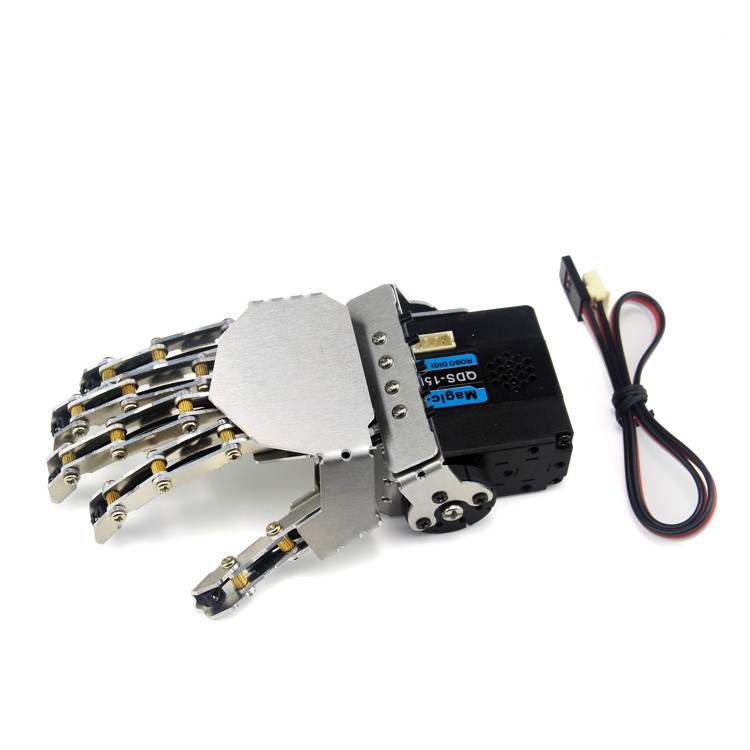 New DIY 5 Fingers Humanoid Manipulator Clamp Right Hand With Servo for Robot