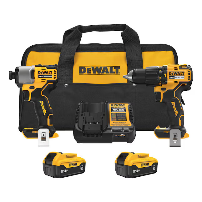DEWALT DCK203P2 20-volt max 2 -Tool Brushless Power Tool Combo Kit 2 -BaTTERIES