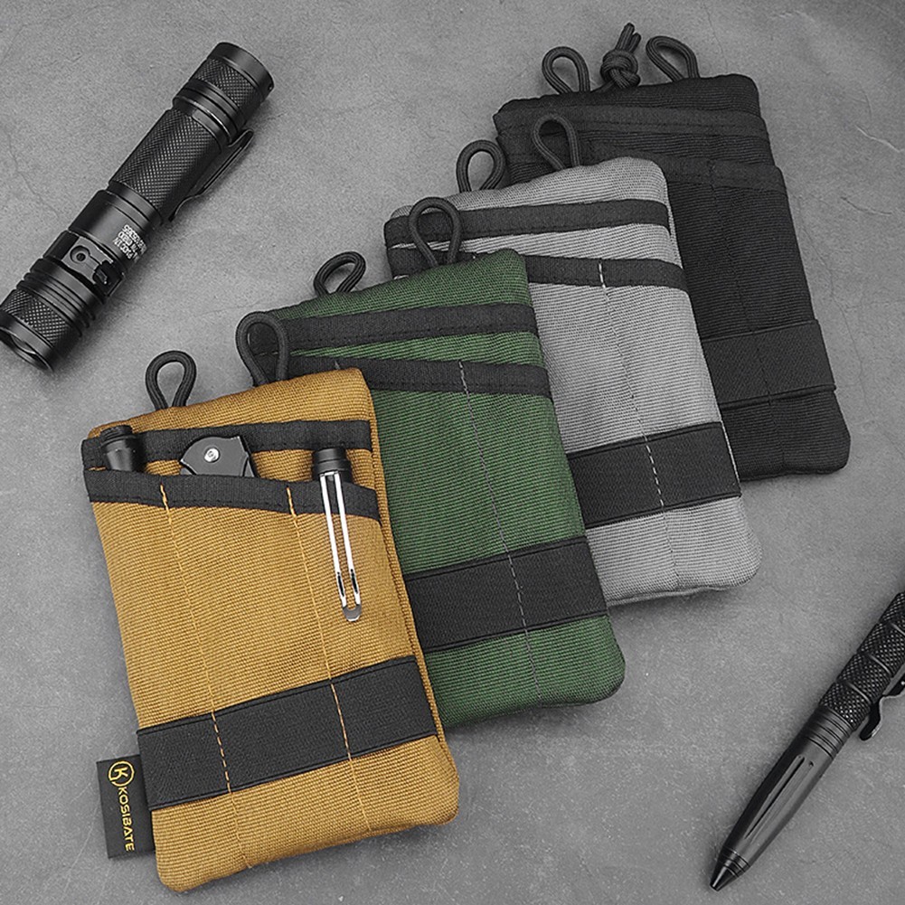 Wear-Resistant EDC Tool & Card Storage Bag Portable Organizer for Camping Hiking