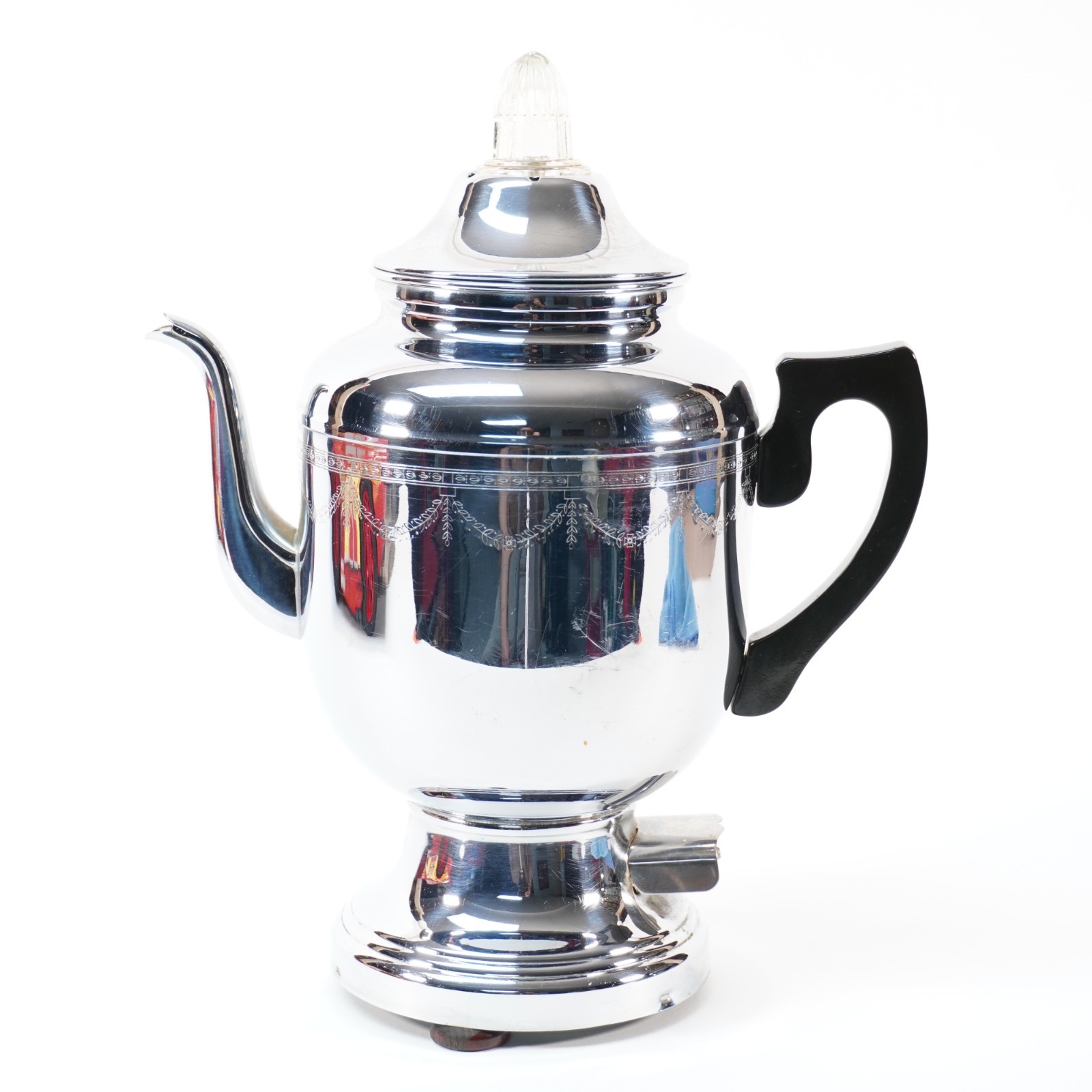 Vintage Classic Chrome Farberware coffee maker model 208