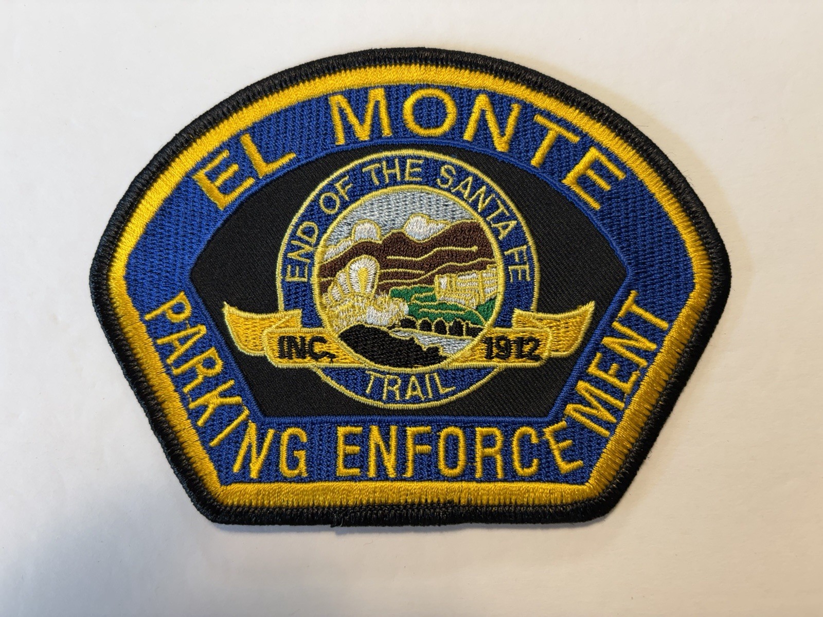 CALIFORNIA EL MONTE POLICE DEPT PARKING ENFORCEMENT PATCH LOS ANGELES COUNTY #D7