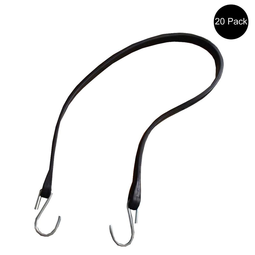 20 41" Heavy Duty Natural Rubber Tarp Strap Tarp Tie Downs Straps & Bungees