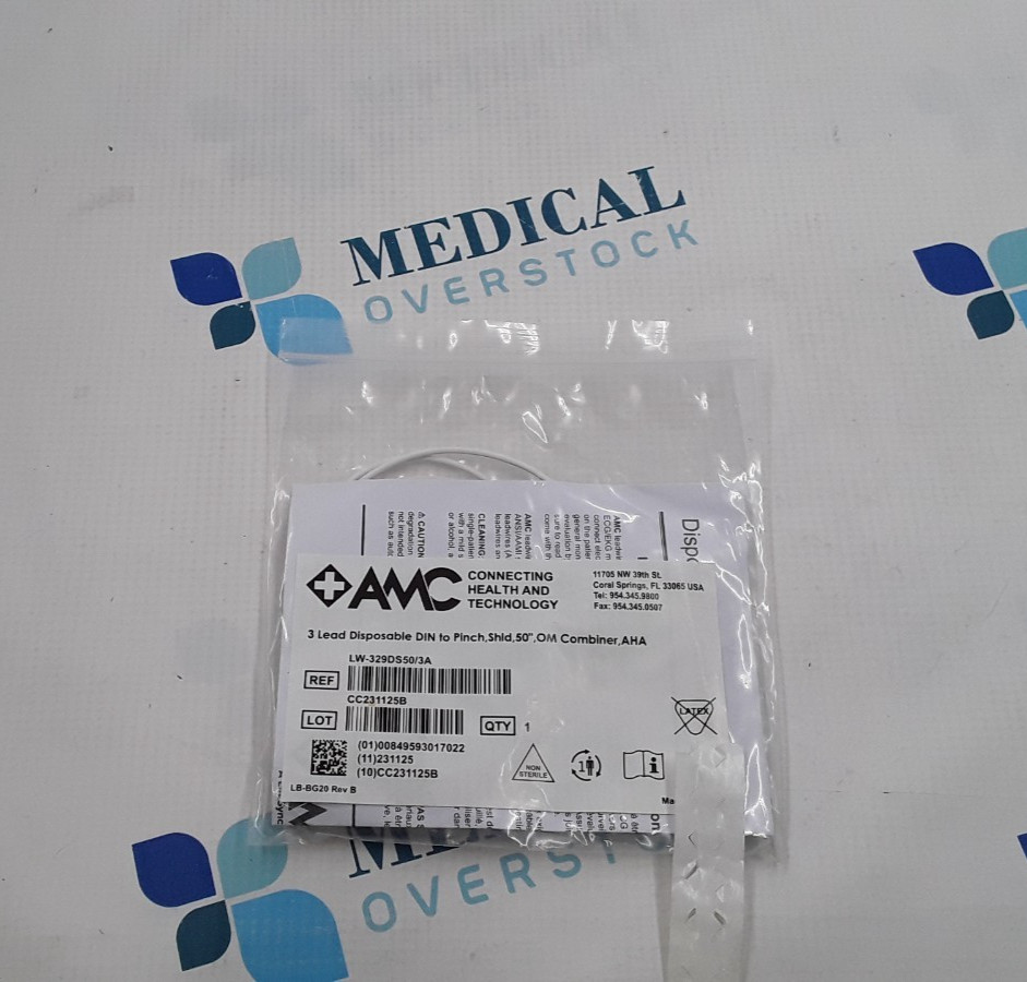 AMC 3 Lead Disp. DIN to Pinch Shld 50" Combiner AHA REF LW-329DS50/3A