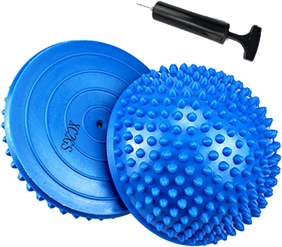 2PCS Hedgehog Balance Pods, Pimples Pilates Ball, Half Spiky Fitness Domes for K