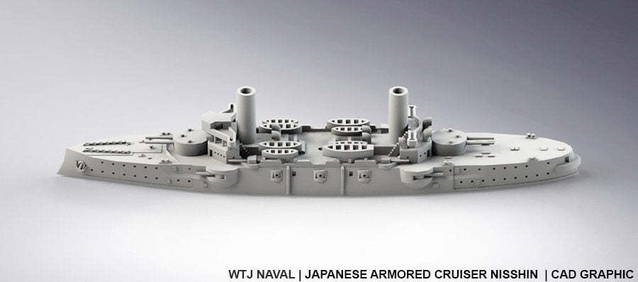 Nisshin - Pre Dreadnought Era - Wargaming - Axis and Allies - Naval Miniature -