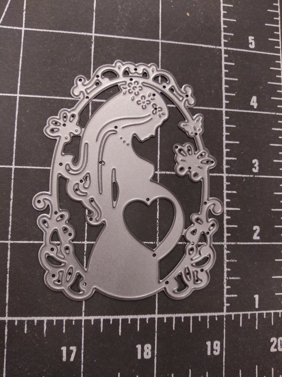 Universal Die Cut Tool Thin Metal Emboss Pregnant Baby Shower Announce Mother