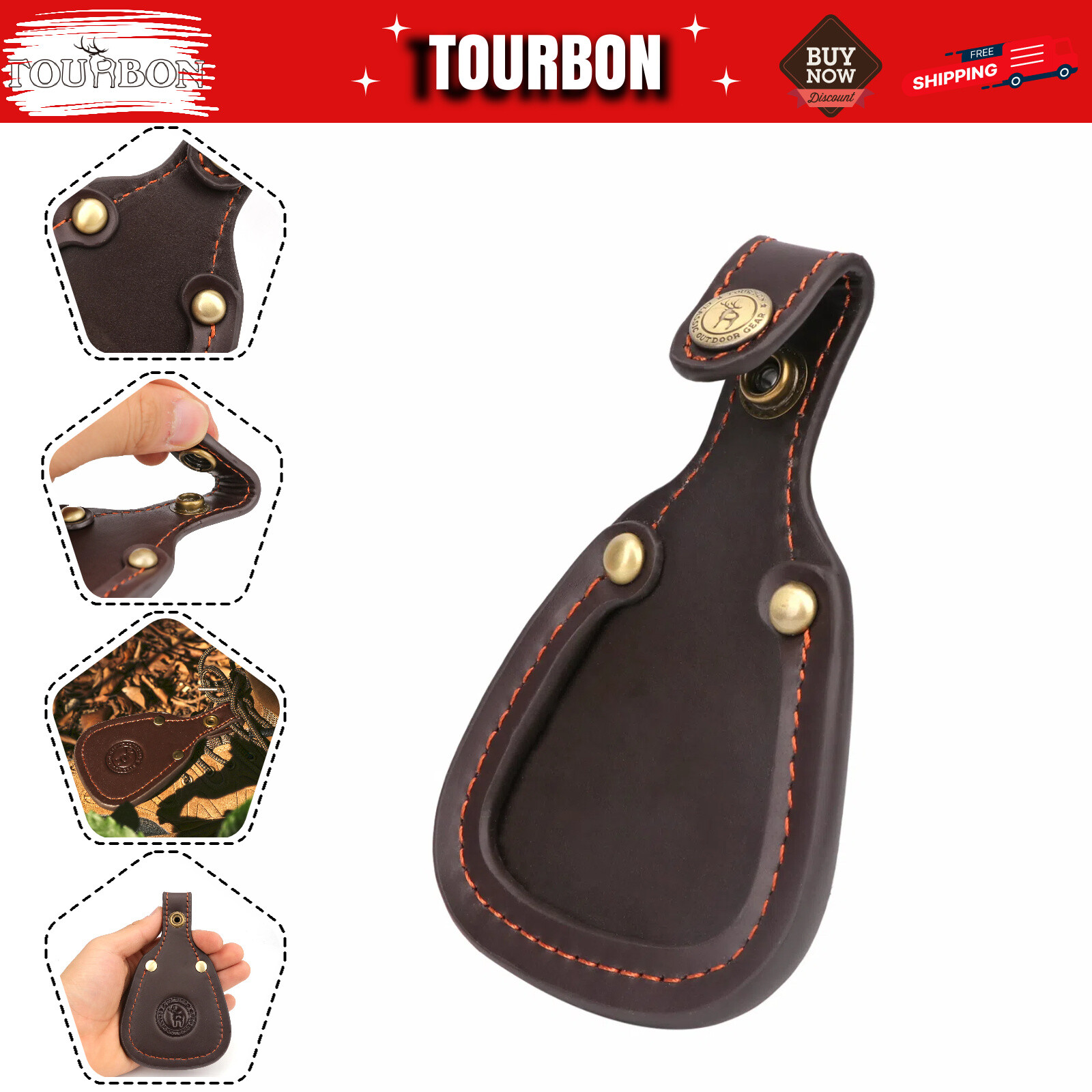 Leather Range Shooting Over/Under Shotgun Barrel Rest Shoe Pad Toe Guard-IN USA
