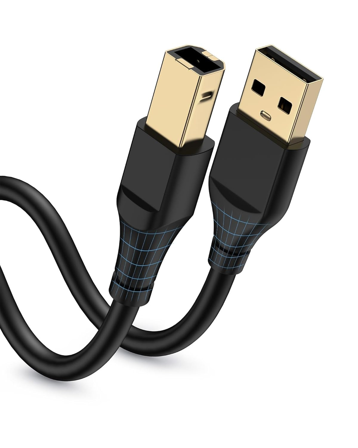 Cable de impresora HP de 10 pies, cable USB A a USB B cuadrado