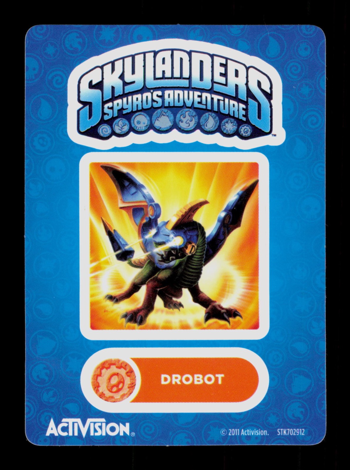 Drobot Skylanders Spyros Adventure 2011 Activision Sticker