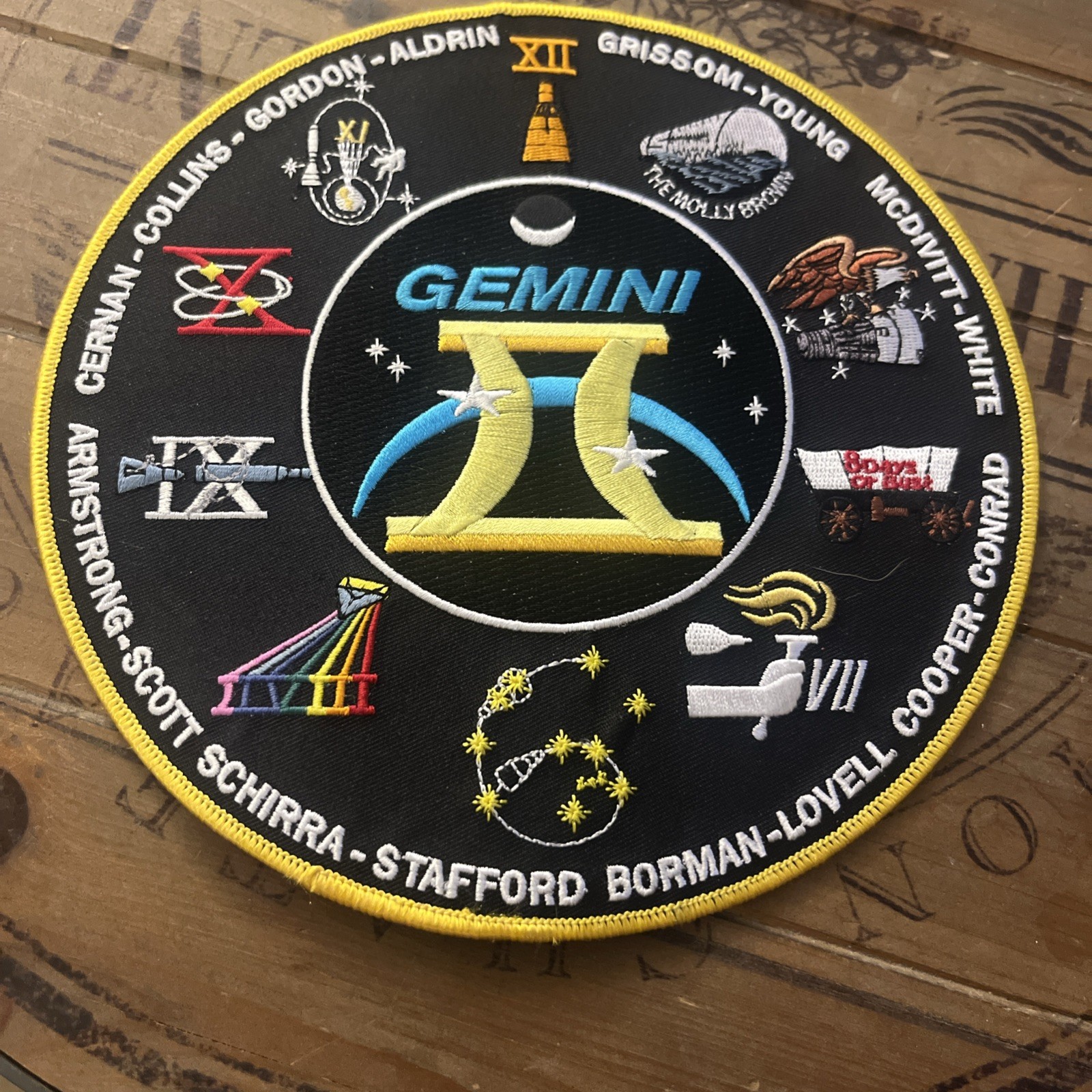 Project Gemini Commemorative Nasa 8” PatchCelebrating 50 Years In Space