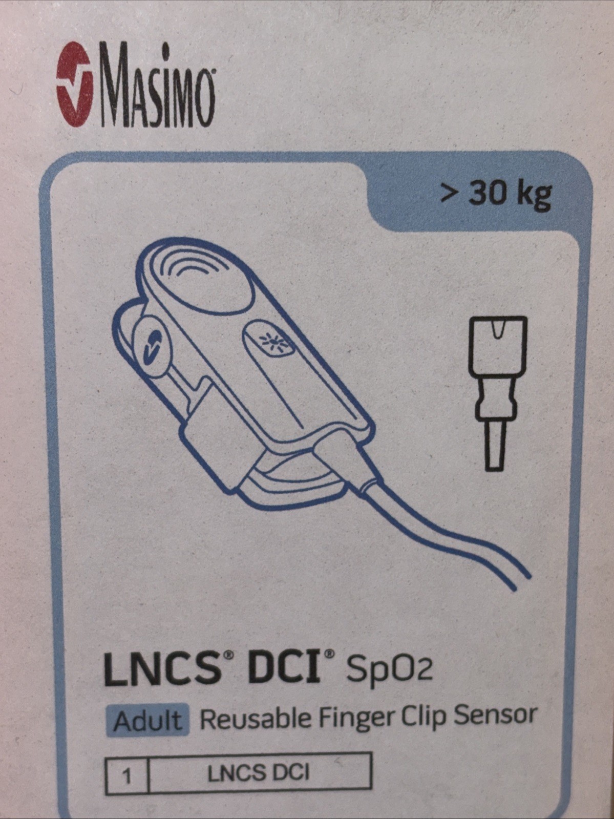 Masimo LNCS DCI, Reusable Finger Sensor #1863, Sealed in OEM Box.