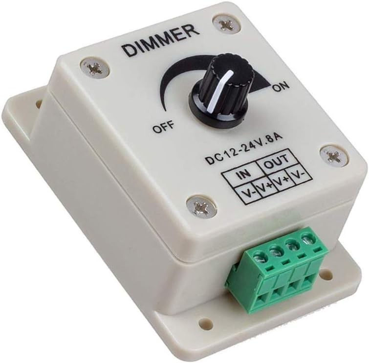 8A LED Dimming Controller Set: 3pcs 0%-100% PWM for Strips - Easy Operation