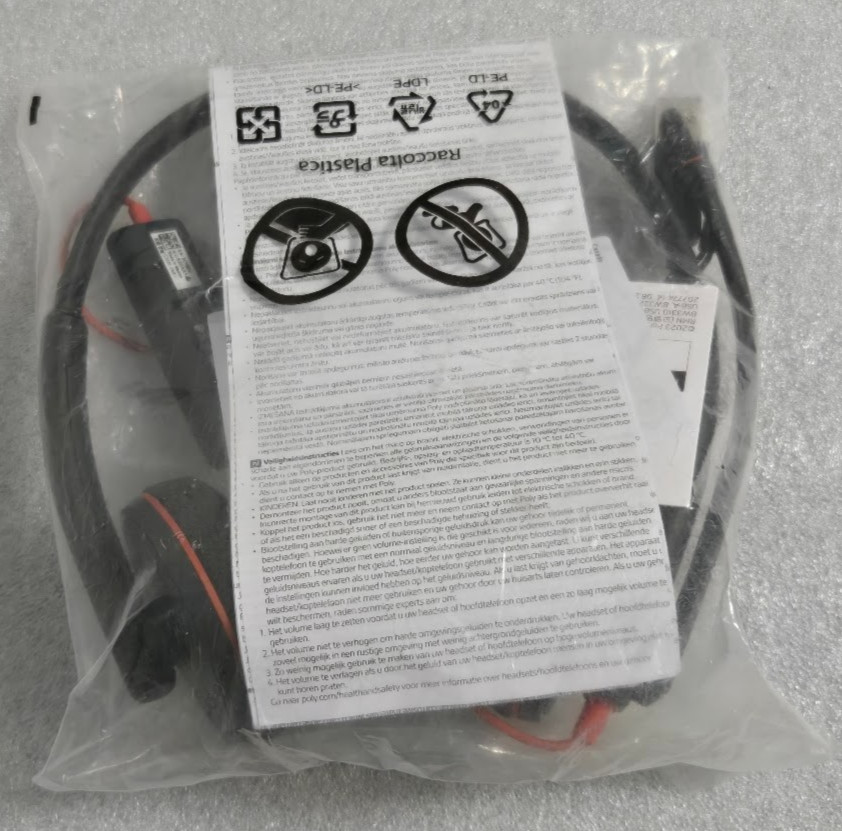 Poly HPP Blackwire 3220 Stereo USB-C C/A Headset #8X228A6 Black