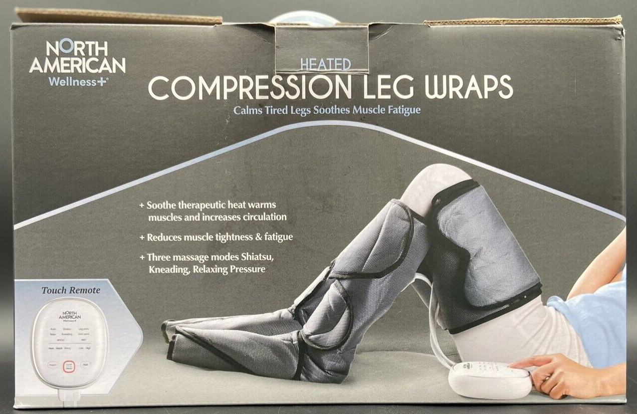 North American Health+Wellness Heated Circulation Fatigue Muscle Feet Leg Wrap