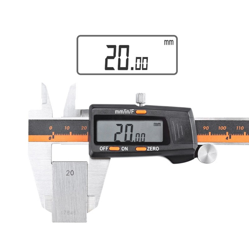 Digital Caliper Measuring Tool Extra Large LCD Display Digital Calipers 6 inch