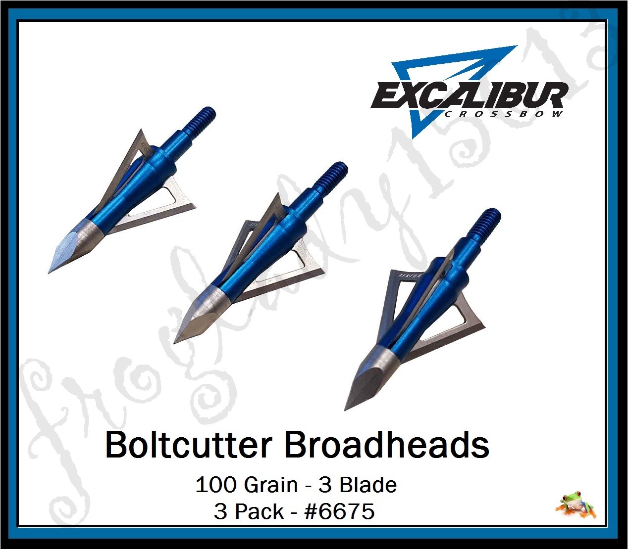 EXCALIBUR 100Gr 3 Blade Boltcutter Crossbow Broadheads 3 Pack #6675 Auth Dealer