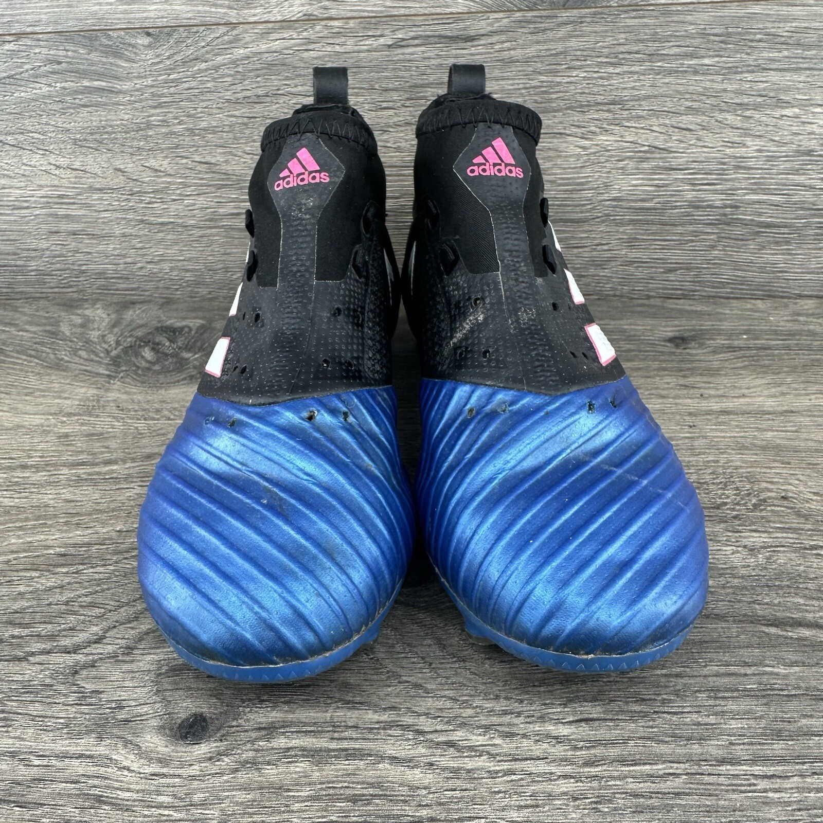 Adidas Men's Ace 17.2 Prime Mesh FG Soccer Cleats Size 7 Black Blue BB4325