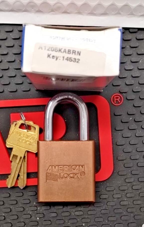 American Lock 1200 Series Padlock-A1205KABRN W/2Keys