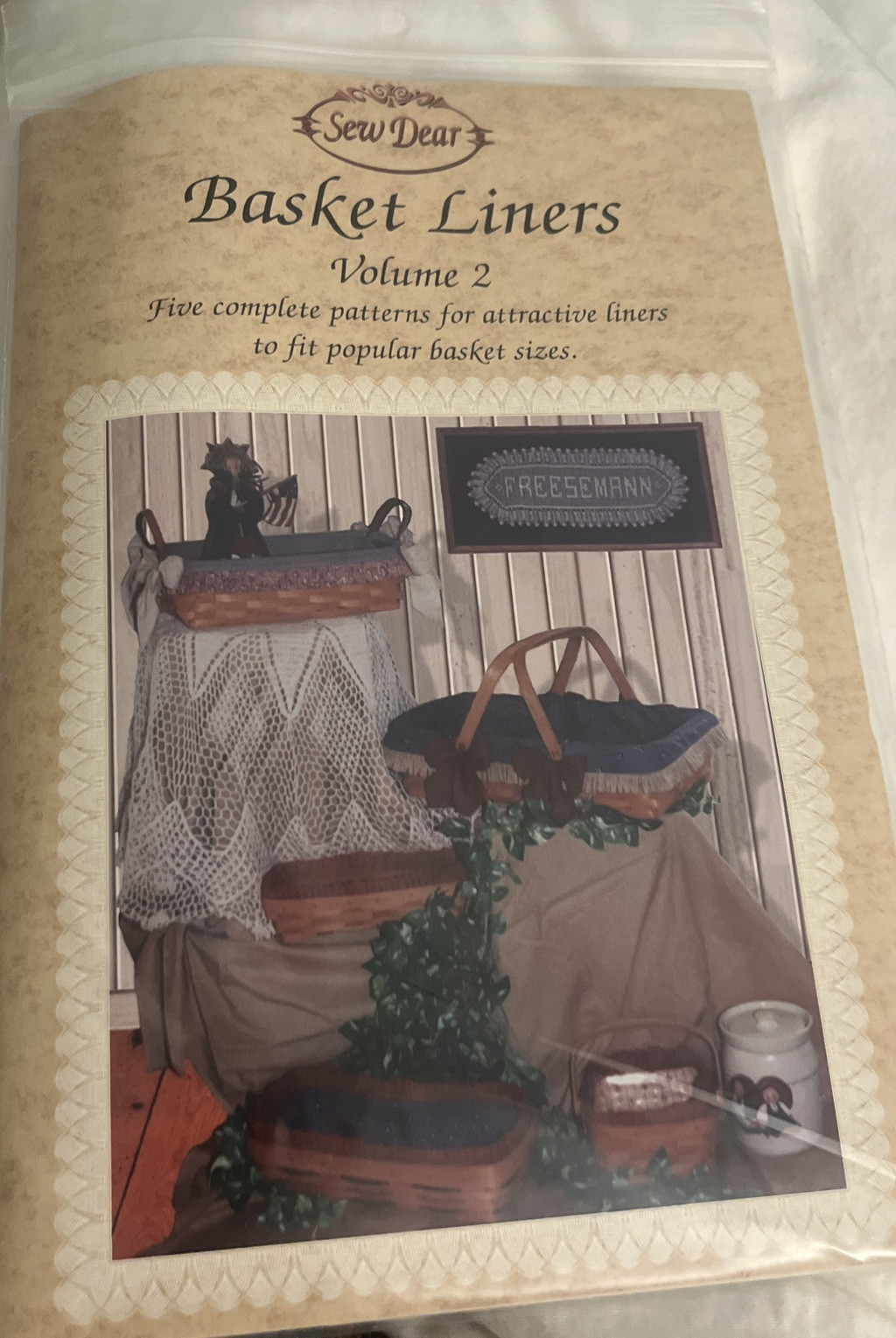 Sew Dear, Basket Liners - Volume 5, NEW / UNCUT
