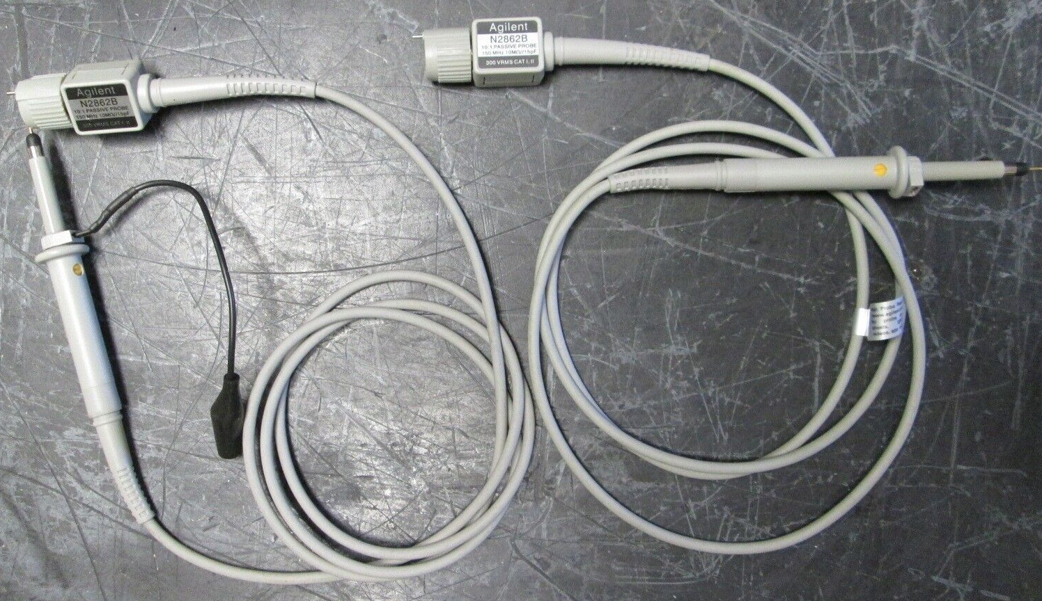 150MHz Oscilloscope Probe 10:1 10 MOhm 12pF 300V RMS Agilent N2862B Lot of 2