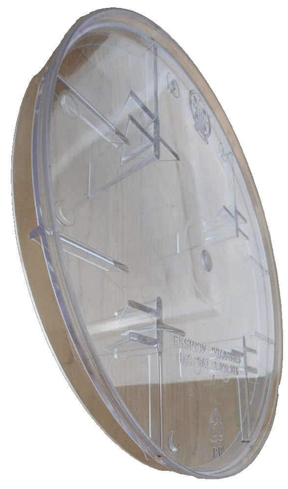 Ekstrom Industries 5.006.076 Meter Cover Clear 4 Tabs 7'' Dia,