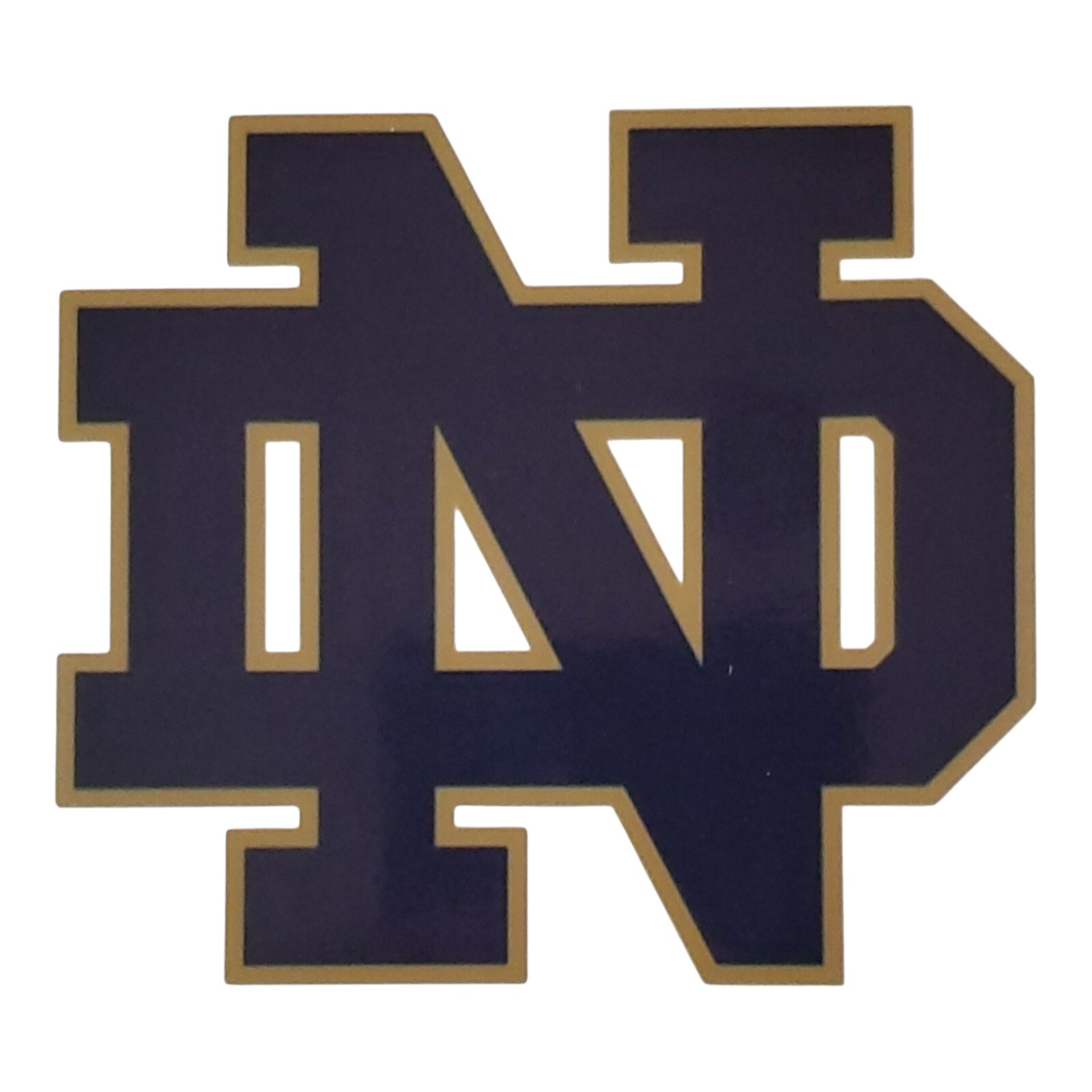 Notre Dame Vintage Style Logo Sticker Decal. 3"x3"