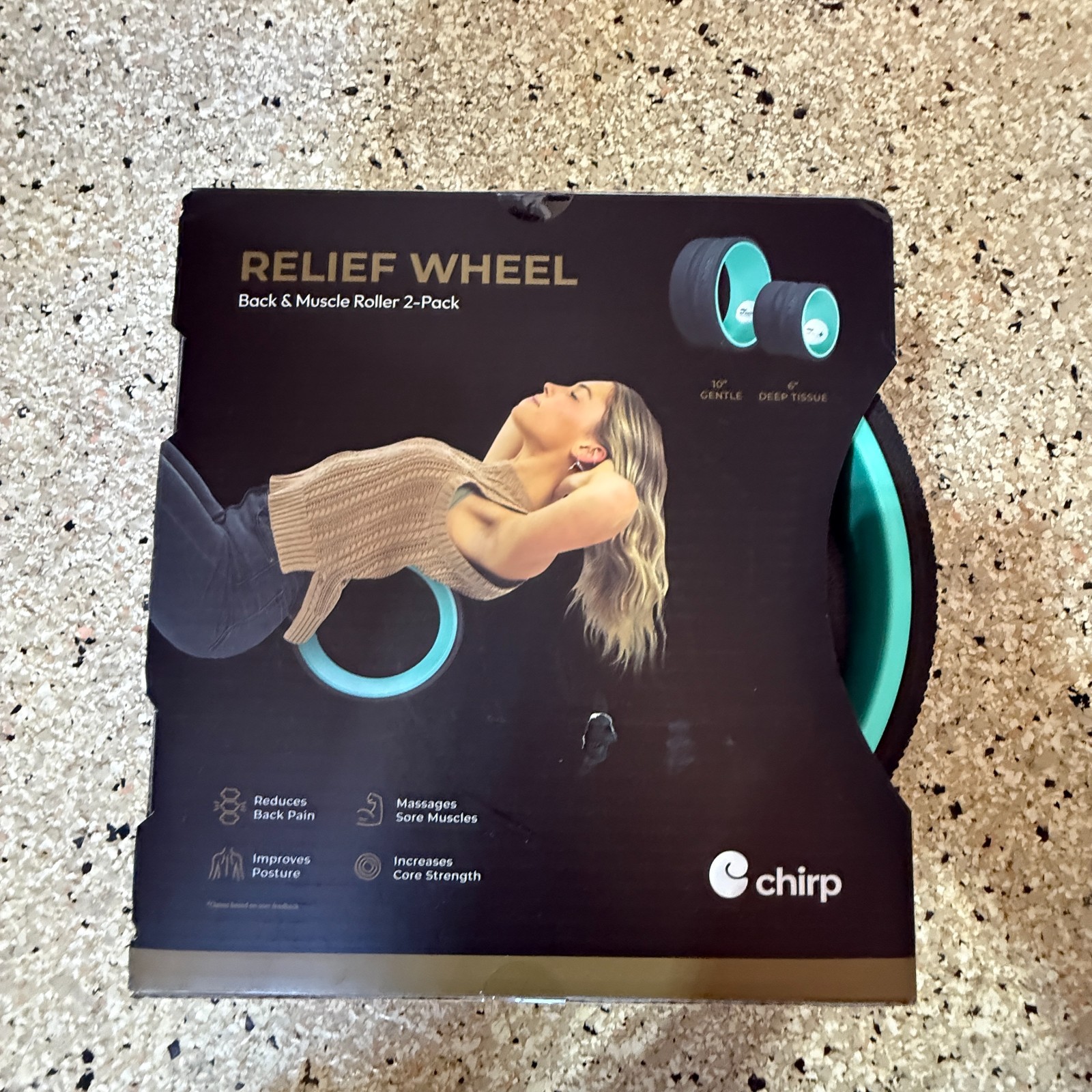 NWT CHIRP RELIEF WHEEL Back & Muscles 2 Pack 6” & 10”
