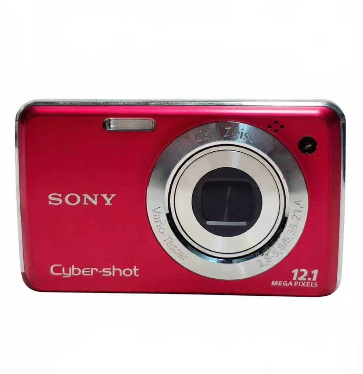 Sony Cyber-shot DSC-W230 Digital Camera 12.1MP 4x Zoom Red w Battery Charger