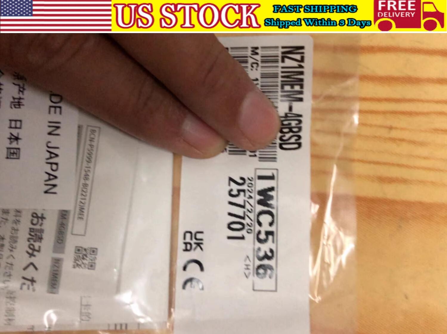 1PC New Mitsubishi NZ1MEM-4GBSD NZ1MEM4GBSD 4GB Memory Card Free Ship #TT