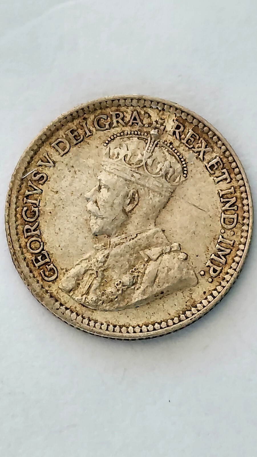 1918 Canada Five Cent Silver, George V