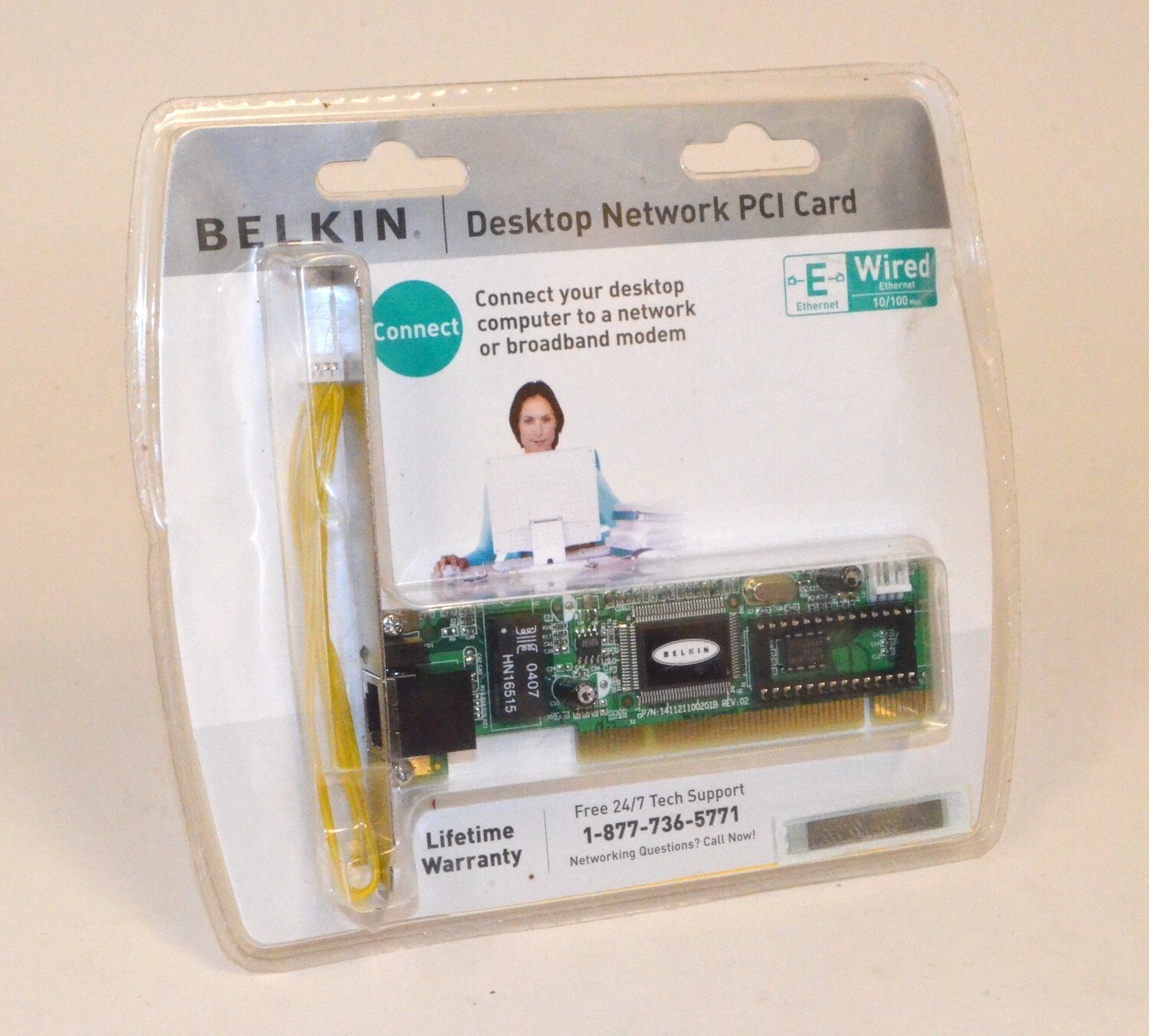 Belkin Desktop Network 10/100 PCI Adapter Card *New* F5D5000v