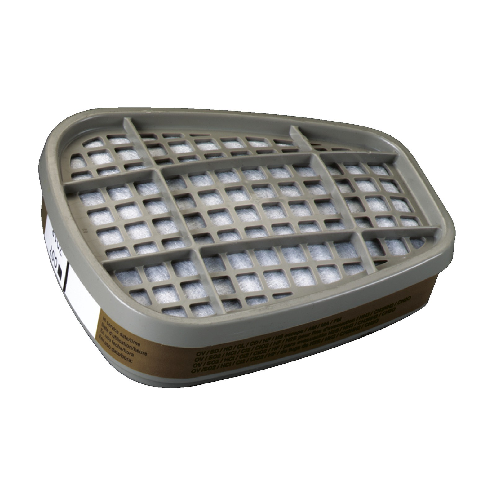 3M 6006  NIOSH Filter Rating, Olive Color Code Respiration Filter