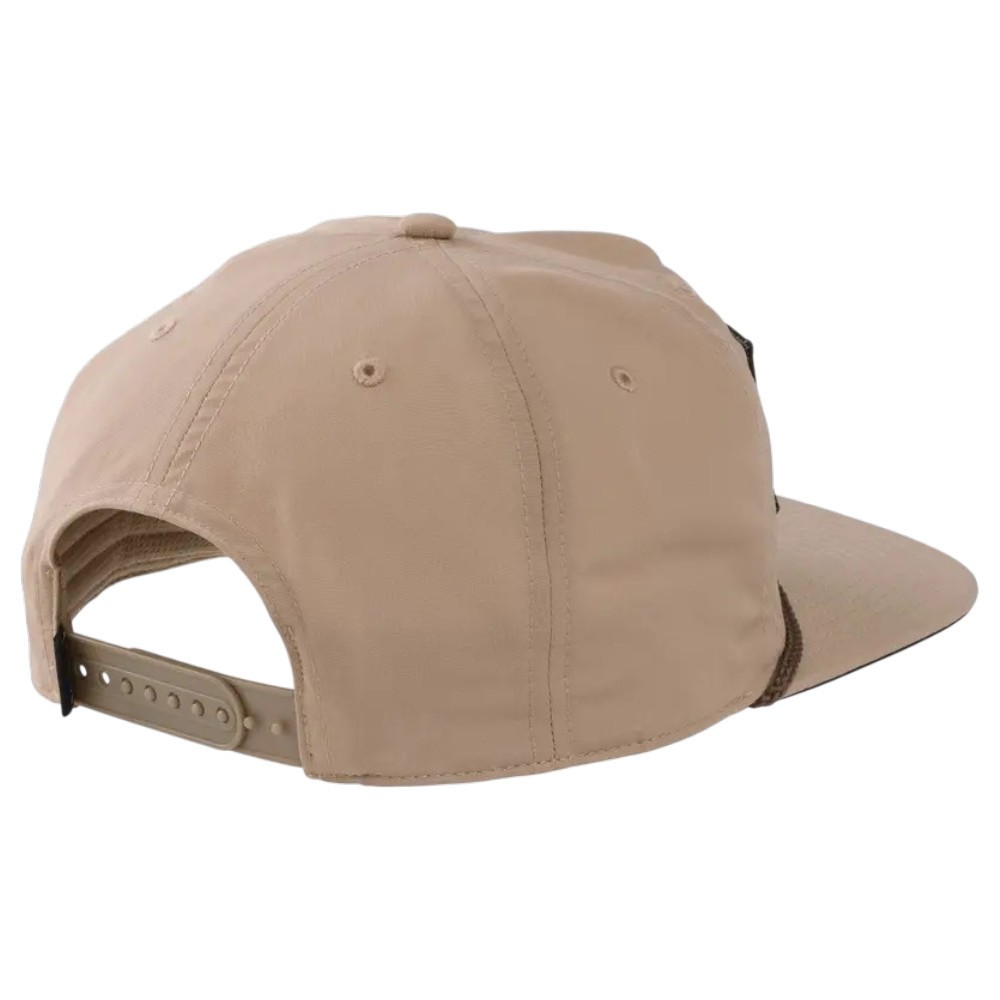 Browning Miner Cap Vintage Tan Flat Bill Rope Snapback Hat