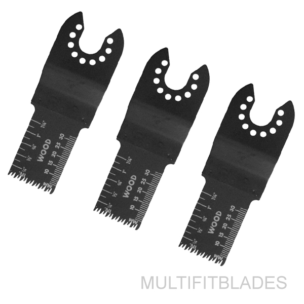 3 x 1" Wide Japan Tooth Oscillating Blades - Black & Decker, Matrix Multi-Tools