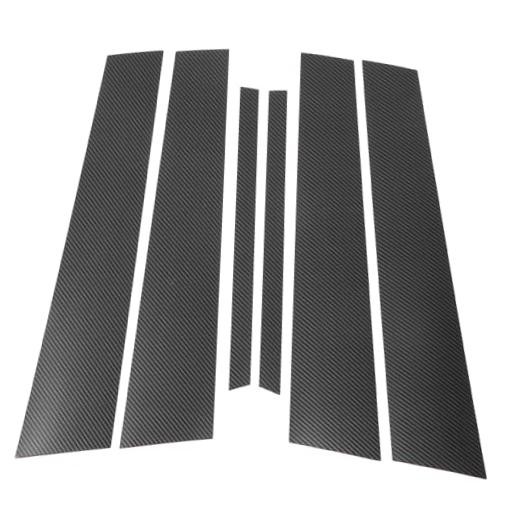 6 Pcs Front Rear Left Right Car Door Pillar Window Trim for Mercedes-Benz C