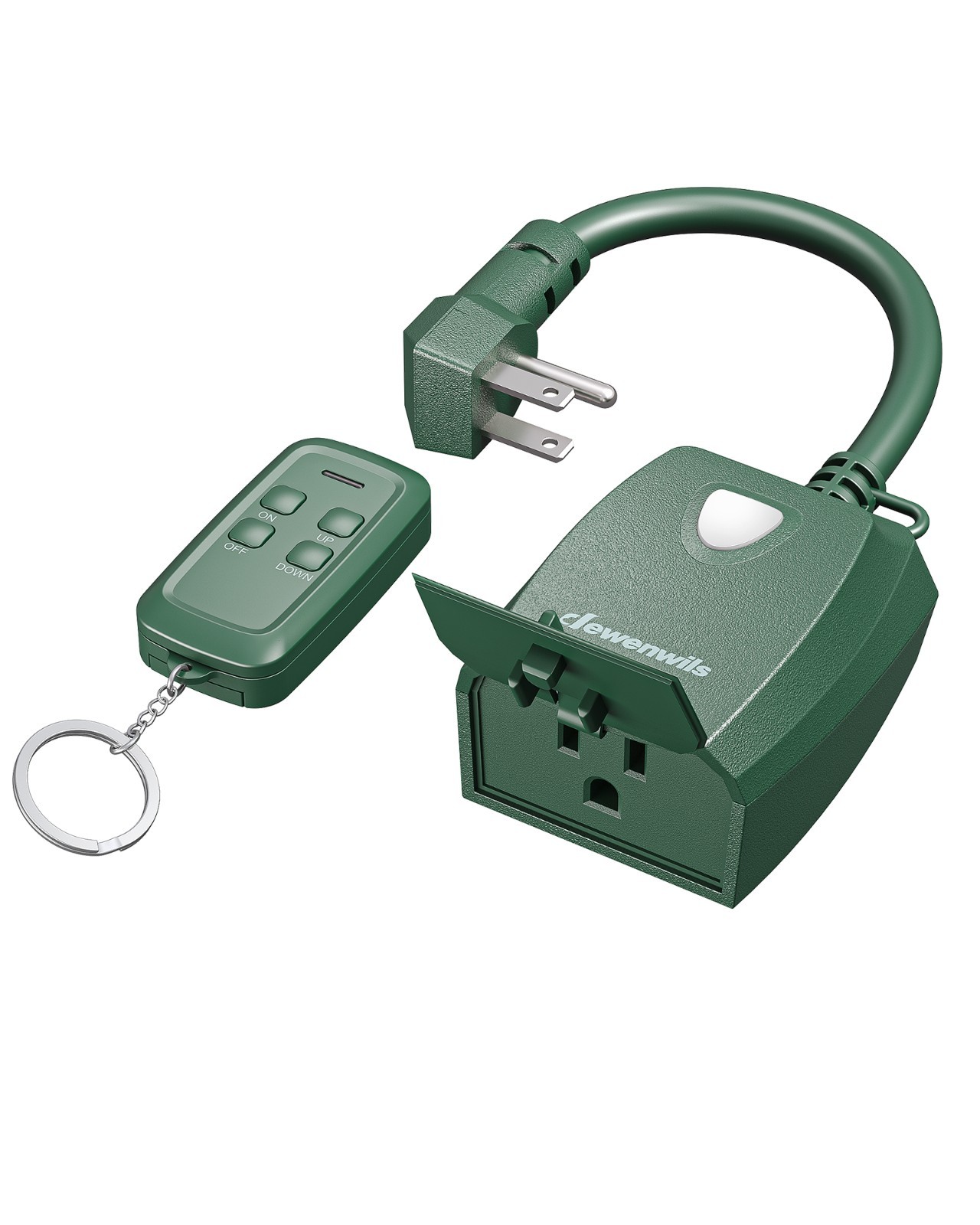 DEWENWILS Outdoor Dimmer for String Lights, Remote Control, Weatherproof, 100FT