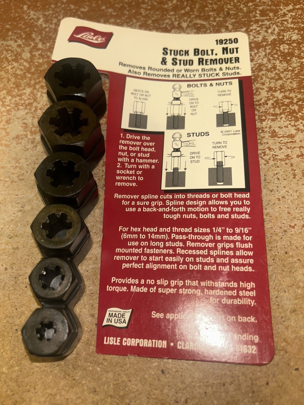 Lisle 19250 Stud Remover Set