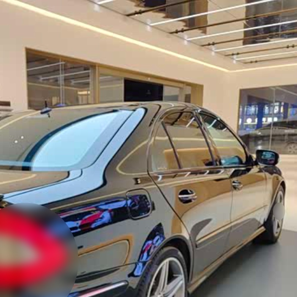 Glossy Black Chrome Delete Window Trims sticker For Benz E-Class W212 2009-2016