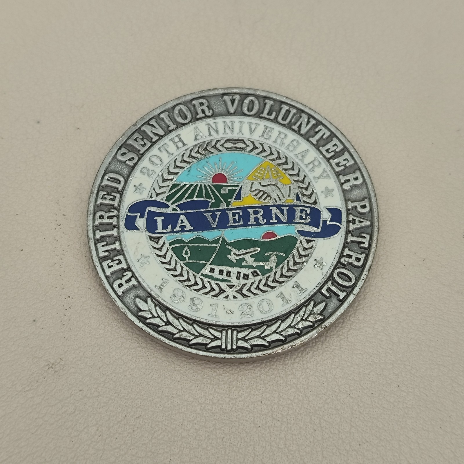 La Verne Police Department Retired Senior Volunteer Patrol Challenge Coin